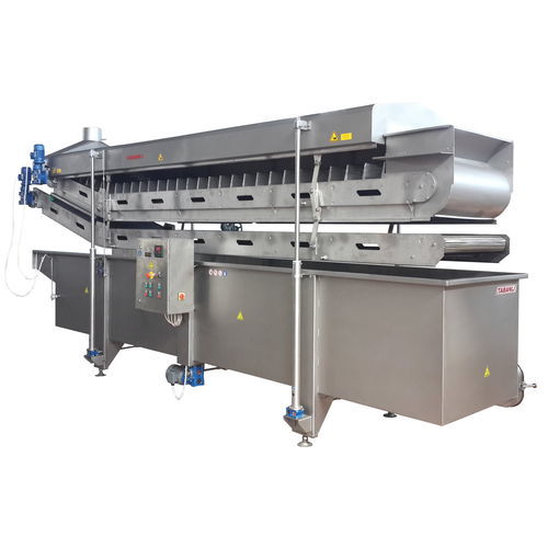 Blanchierer für Obst und Gemüse - TIBB02 - TABANLI MAKINA SAN VE TIC LTD STI - für die Lebensmittelindustrie / Band / Heißwasser