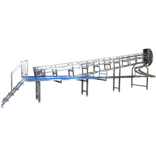 Elektrischer Kipper - TCFD - TABANLI MAKINA SAN VE TIC LTD STI - Kisten / 180° / für die Lebensmittelindustrie