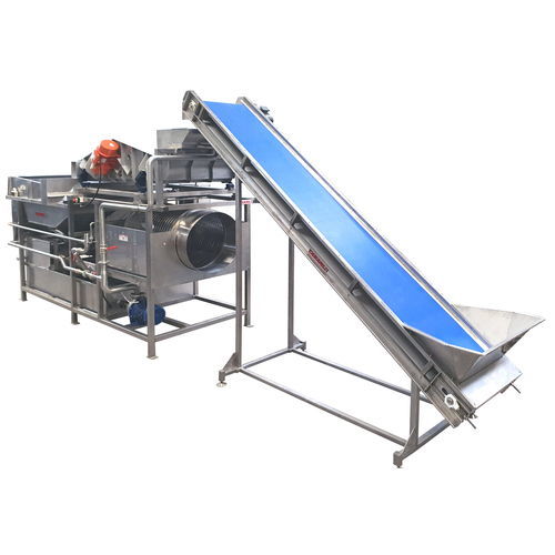 Lebensmittel-Waschanlage / Mais - TABANLI MAKINA SAN VE TIC LTD STI - Trommel / Vibration / Spritz