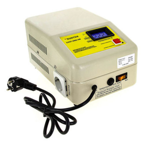 Einphasiger Spannungskonstanthalter - SUNTEK 2000 VA EM - Electrosheriff - dreiphasig / automatisch