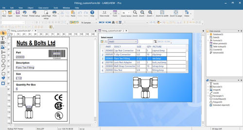 Schnittstellen-Software - LABELVIEW  - TEKLYNX - Qualität / Entwicklungs / Entwicklung