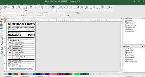Management-Software - Nutrition Labeling - TEKLYNX - Schnittstellen / Projektentwicklung / Datenbank