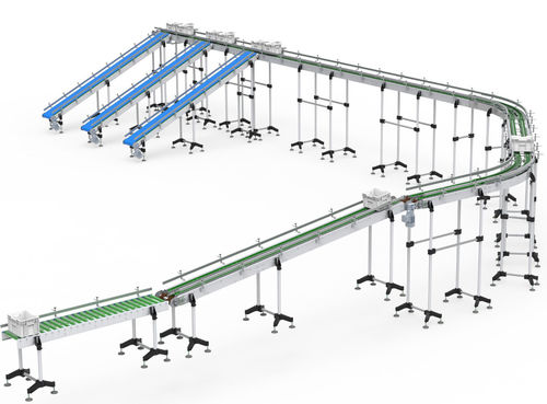 Modulares Förderband - ESSI - Edelstahl / POM / PP