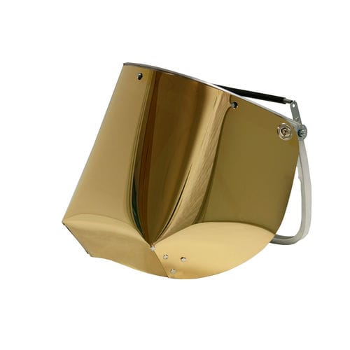 Goldbedampftes Gesichtsschutzschild - GFKVI210 - Rudolf Uhlen GmbH - UV / Hochtemperatur / mit Splitterschutz