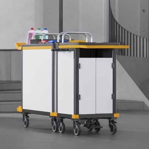 Reinigungswagen - EQUIPE - Vermop Salmon GmbH - für Behälter / Abfall / ergonomisch