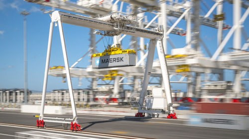 Schienenmontierter Portalkran - ASC - Künz GmbH - für Container / Einträger / automatisiert