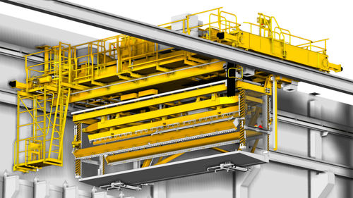Einträger-Laufkran - Künz GmbH - maßgefertigt / automatisiert / mit Greifsystem