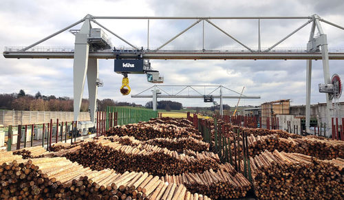 Schienenmontierter Portalkran - RMG - Künz GmbH - für die Logistik / Einträger / hochwirksam