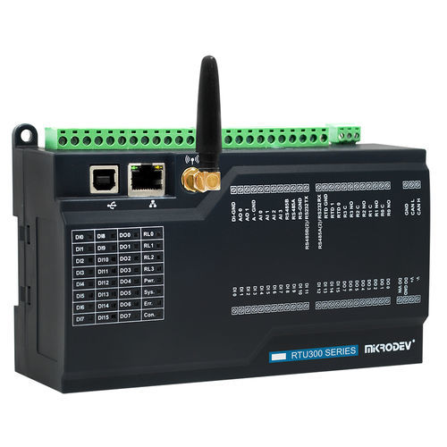 GSM-RTU - RTU340-E1L-GA6-B6000 - Mikrodev - Modbus TCP / Ethernet / RS-232