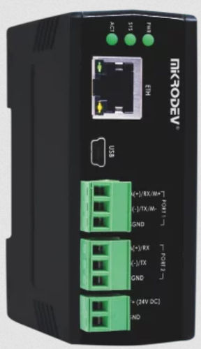 Protokollwandler - MBS100-E1N-GC3-B0000 - Mikrodev - Ethernet / RS-485 / Modbus RTU