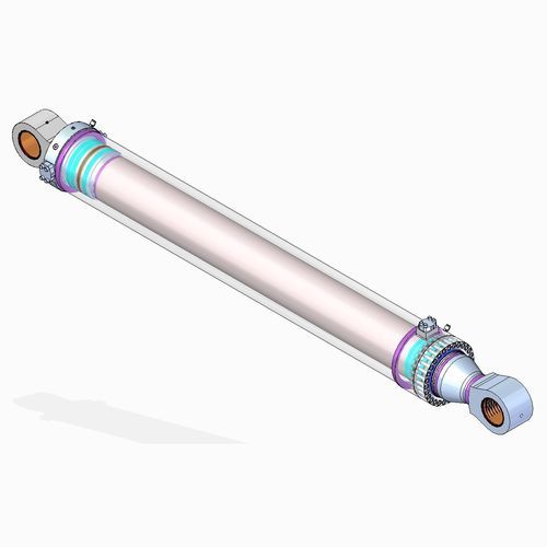Doppeltwirkender Zylinder - HIDROMEC - hydraulisch / Stahl / robust