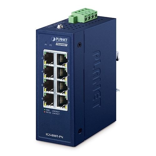 Ethernet-Switch / unmanaged - IGS-800T-PN - PLANET Technology Corp. - 8 Ports / Gigabit-Ethernet / PROFINET