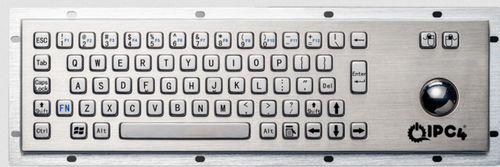 Desktop-Tastatur - IPC4-KBRD-TB-8602-EN - IPC4 - ICC Digital Industrial Technologies Bv - mit mechanischen Tasten / 67 Tasten / Trackball