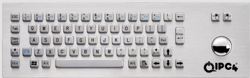 Desktop-Tastatur - IPC4-KBRD-TB-8603-EN - IPC4 - ICC Digital Industrial Technologies Bv - mit mechanischen Tasten / 67 Tasten / Trackball