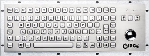 Desktop-Tastatur - IPC4-KBRD-TB-8606G-EN - IPC4 - ICC Digital Industrial Technologies Bv - mit mechanischen Tasten / 89 Tasten / Trackball