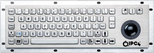 Desktop-Tastatur - IPC4-KBRD-TB-8635G-EN - IPC4 - ICC Digital Industrial Technologies Bv - mit mechanischen Tasten / 67 Tasten / Trackball