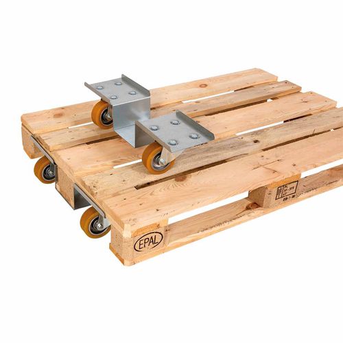 Lenkrolle - EUPAROC-0C9 - ESB Engineering-System-Bau GmbH - mit Grundplatte / für Paletten / für hohe Belastungen
