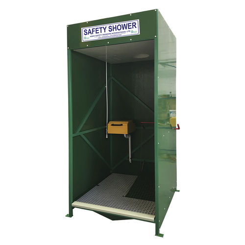 Bodenstehende Sicherheitsdusche - CS1L - Aqua Safety Showers Internatioanl - augen / für den Innenbereich / für Außenbereich