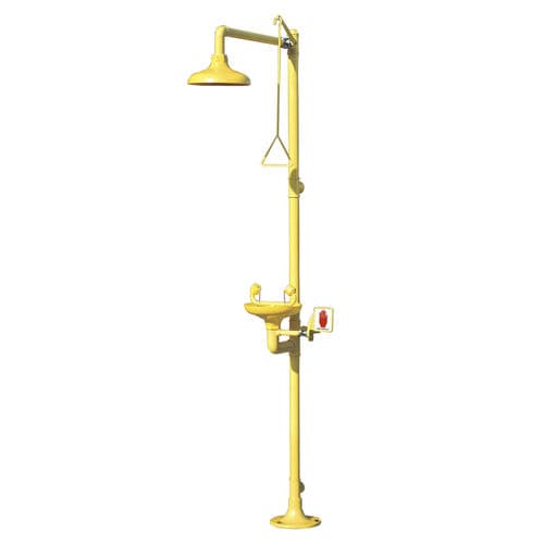 Bodenstehende Sicherheitsdusche - FS1M-E - Aqua Safety Showers Internatioanl - augen / für den Innenraum / für gefährliche Umgebungen