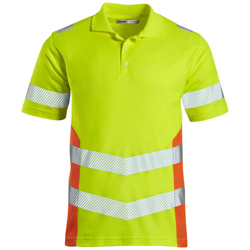 Warnschutz-Polohemd - CWS - Arbeit / mit UV-Schutz / Baumwolle