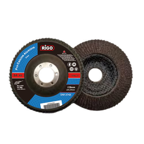 Aluminiumoxid-Lamellenscheibe - 10FD series - DanYang Rigo Abrasives Co., Ltd. - für Edelstahl / zur Endbearbeitung / Polier