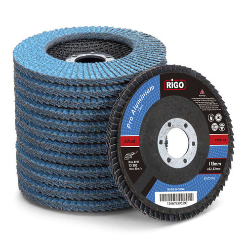 Lamellenscheibe mit Zirkonbeschichtung - DanYang Rigo Abrasives Co., Ltd. - für Edelstahl