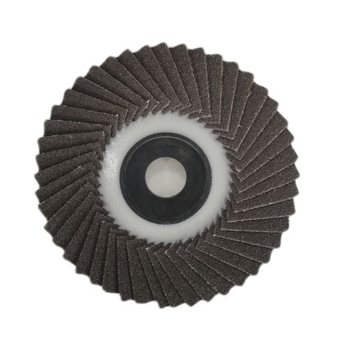 Lamellenscheibe für Edelstahl - DanYang Rigo Abrasives Co., Ltd. - Aluminiumoxid / mit Kunststoffträger