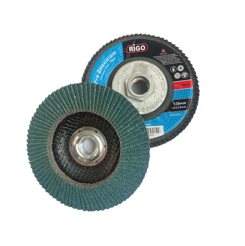 Lamellenscheibe mit Zirkonbeschichtung - DanYang Rigo Abrasives Co., Ltd. - für Edelstahl / Keramik / Aluminiumoxid