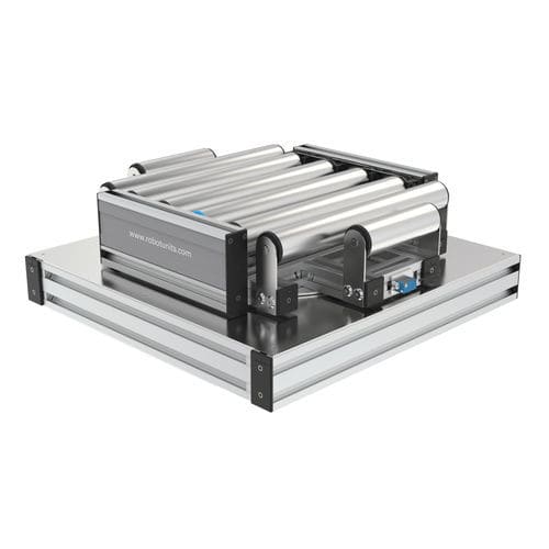 Motordrehtisch - R5R - Robotunits GmbH - horizontal / für Förderanlagen / mit Rollenförderer