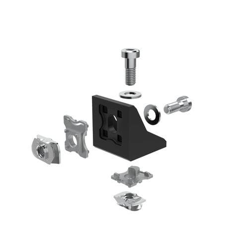 Befestigungswinkel für Profilmontage - GUS450 series - Robotunits GmbH - galvanisiertem Stahl / 90°