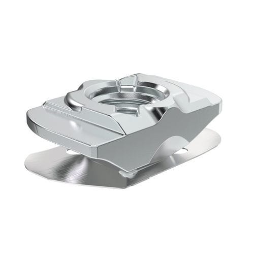 Mutter / galvanisiertem Stahl - TIN 45 series - Robotunits GmbH - Gewinde / einschwenkbar / für Profile