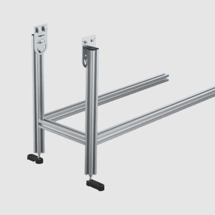 Ständer für Förderbänder - C4F - Robotunits GmbH - galvanisiertem Stahl / einstellbar