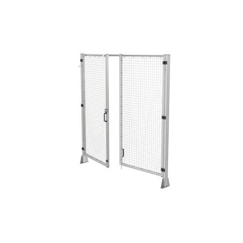 Tor mit Scharnier - SBD2083 - Robotunits GmbH - galvanisiertem Stahl / anodisiertes Aluminium / Polycarbonat