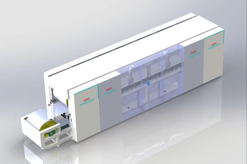 Automatische Bandpresse - consol steel belt - doppelt