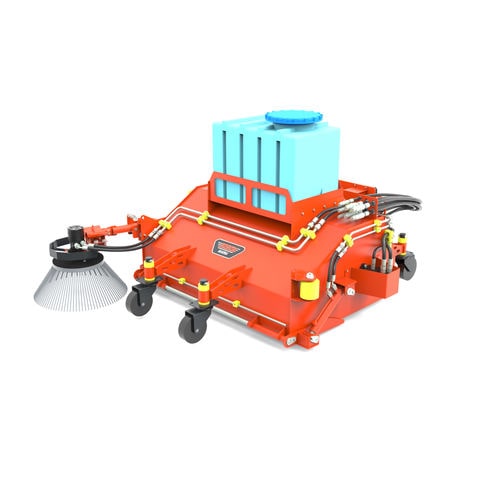 Kehrmaschine für Lademaschinen - GLA031s eries - ORDEM ELEKTRONİK MÜHENDİSLİK MAKİNA SAN. VE TİC. LTD. ŞTİ. - hydraulisch / für Abfallprodukte / mit 1 Bürste