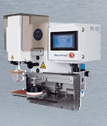 Tampondruckmaschine mit geschlossenem Farbgebersystem - TPX 102 - Teca-print - automatisch / monochrom / für die Uhrenindustrie