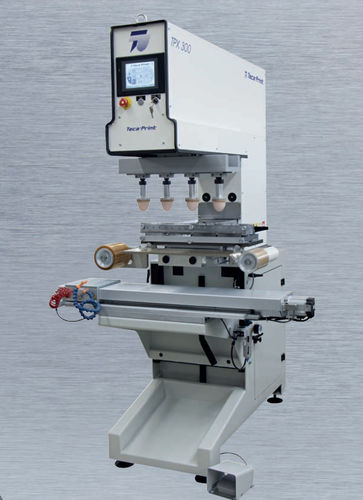 Tampondruckmaschine mit offenem Farbgebersystem - TPX 300 - Teca-print - monochrom / 2-Farben / 4-Farben