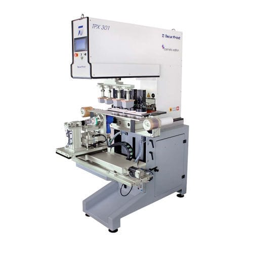 Tampondruckmaschine für die Kosmetikindustrie - TPX 301 - Teca-print - monochrom / 2-Farben / 4-Farben