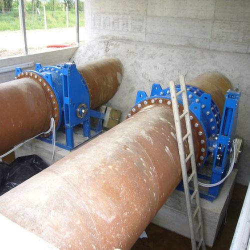 Ventil für Turbine - DI NICOLA INFINAM - mit Absperrklappe / pneumatisch gesteuert / Steuerung