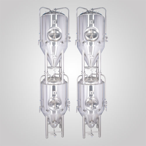 Gärbecken - Shandong Tiantai Beer Equipment Co.,Ltd - Bier / Edelstahl / zylinderförmig