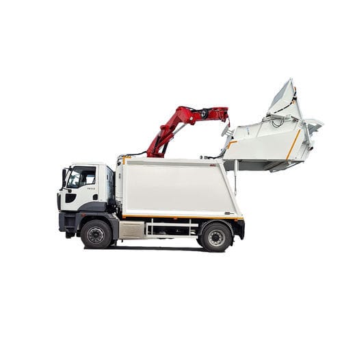 Hecklader-Müllwagen - CRANE PRO 100-750 - Procompactor Waste Management Equipment - Diesel / mit Kran