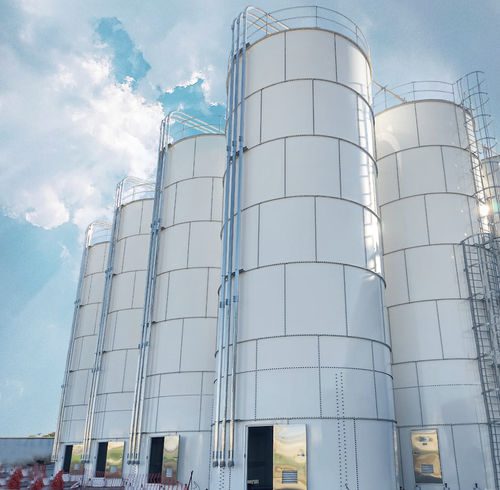 Verschraubter Silo - SYCSA - für Pellets / für Zement / für Kalk