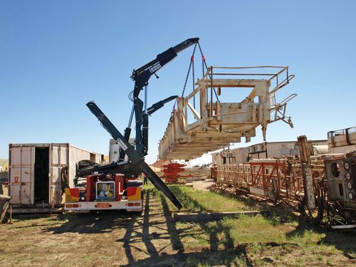 Hebesystem für Tiefbohrer - Hammar - hydraulisch / schwere Pakete / Umschlag