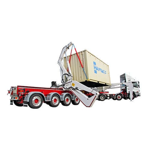 LKW-montierter Seitenstapler - 110 series - Hammar - elektrisch / Sitz / für Materialumschlag
