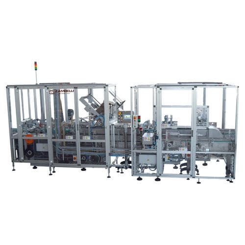 Kartonpacker / getaktete Funktion - AP200 - Zambelli S.r.l. - horizontal / automatisch / PLC-gesteuert