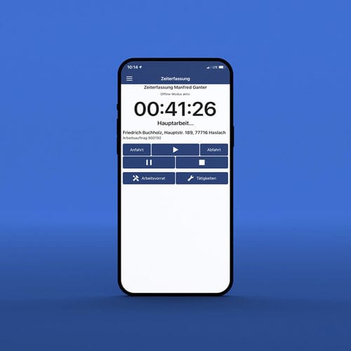Zeiterfassungs-App - Zeit+ - STREIT Datentechnik GmbH - für Handwerker / Android / iOS