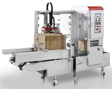 Automatischer Kartonaufrichter - JAEHAMI GB-30 - Jaepack Co. Ltd. - Hotmelt-Klebstoff / mit Klebeband / mit Hefter