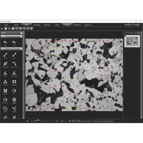 Bildanalyse-Software - Clara Vision SAS - für Phasen-Analyse / Dimensionsmessungsanalyse﻿ / Schnittstellen