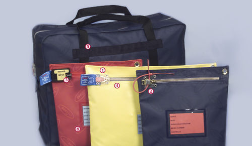 Sack für Geldtransport - orfix International GmbH - mit ZIP-Verschluss / Stoff