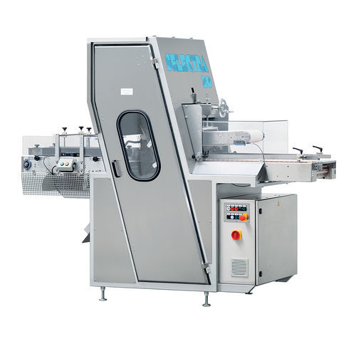 Vollautomatische Brotschneidemaschine für die Industrie - SL 30 - TG-Packaging bvba - mit durchlaufendem Bandmesser / horizontal / mit Bandförderer
